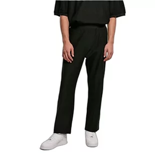 Urban Classics Męskie Spodnie Rib Terry Track, czarny, 4XL - Spodenki męskie - miniaturka - grafika 1
