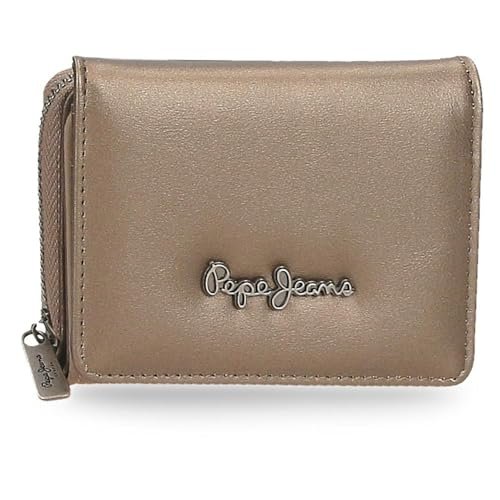 Pepe Jeans Ruby Portfel z portmonetką Beżowy 10x8x3 cm Poliester i PU 0,24 l by Joumma Bags, beż, Talla única, Portfel z portfelem