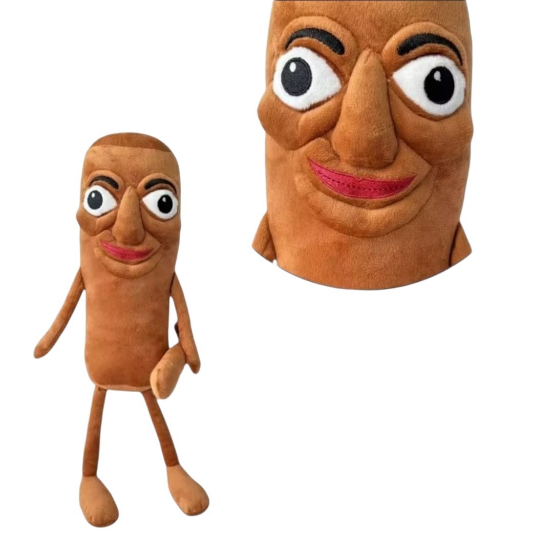 MIĘKKA ZABAWKA TUN SAHUR TRALALA - MĘŻCZYZNA Z DREWNIANYM KIJEM 40 CM