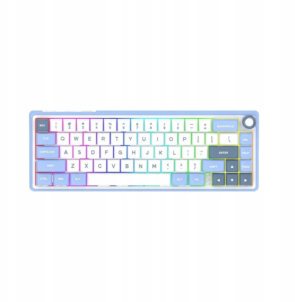 AQIRYS AQI-GA-KB-14 mechaniczna 65%/68 klawiszy Wirelles&BT+Wired MIRA 2.0 white