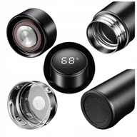 Kubki termiczne - Szczelny Kubek Termiczny Na Herbatę Kawę Termos Smart Led 500 Ml Stalowy - miniaturka - grafika 1