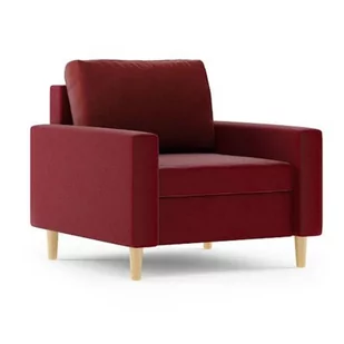 Nowoczesny fotel do salonu, Bellis, 76x93x70 cm, bordowy - Fotele - miniaturka - grafika 1