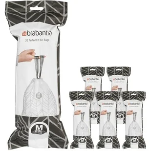 Brabantia Worki na śmieci PerfectFit rozmiar M 60L 6x20cm 138867 120 szt. - Worki na śmieci - miniaturka - grafika 1