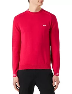 BOSS sweter męski rolet knitted, Medium Pink660, M - Swetry męskie - miniaturka - grafika 1