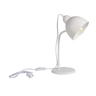 Lampka stołowa biurkowa LL DZIB TL E27 W nocna biała szkolna 5W lampa - Lampy stojące - miniaturka - grafika 1