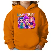 Bluzy dla dziewczynek - BLUZA DZIECIĘCA K-POPOWE ŁOWCZYNIE DEMONÓW HUNTRIX 146-152 Z KAPTUREM - miniaturka - grafika 1