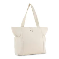Torby sportowe - Torba Puma 09129102 UP Shopper Alpine Snow Beżowa - miniaturka - grafika 1
