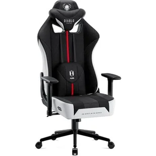 Fotel DIABLO CHAIRS X-Player 2.0 (S) Biało-czarny - Fotele gamingowe - miniaturka - grafika 1