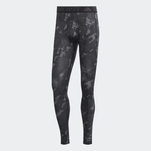 Męskie Legginsy ADIDAS TF AOP TIGHT HS7569 – Szary - Bielizna sportowa męska - miniaturka - grafika 1
