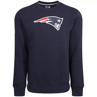Bluzy męskie - New Era Crew Neck NFL bluza męska z logiem New England Patriots, niebieski, S - grafika 1