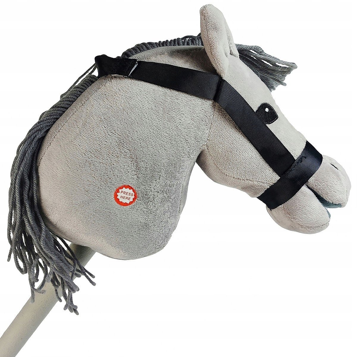 HOBBY HORSE KOŃ NA KIJU patyku GŁOWA KONIA pluszowa konik DŹWIĘKI dziecko