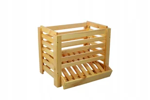 Skrzynka pojemnik na ziemniaki warzywa owoce drewniana skrzynia PRODUCENT - Pojemniki kuchenne Skrzynka pojemnik na ziemniaki warzywa owoce drewniana skrzynia PRODUCENT - Pojemniki kuchenne - miniaturka - grafika 1