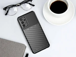 Thunder Case elastyczne pancerne etui pokrowiec Samsung Galaxy A32 4G czarny - Etui i futerały do telefonów - miniaturka - grafika 12