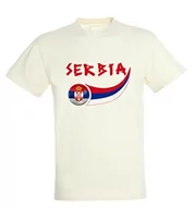 Koszulki dla chłopców - Supportershop Supportershop T-Shirt Serbia dzieci chłopcy biały biały X-L 5060542525480 - miniaturka - grafika 1
