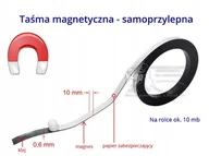 Mały naukowiec - Taśma magnetyczna samoprzylepna szer 1 cm 1 mb - miniaturka - grafika 1