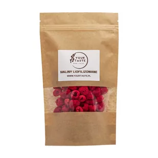 Your Taste, maliny liofilizowane, 100 g - Owoce świeże i suszone - miniaturka - grafika 1