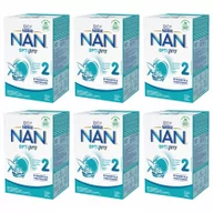 Mleko modyfikowane - Nestle Nan Optipro 2 Mleko następne dla niemowląt po 6 miesiącu Zestaw 6 x 650 g - miniaturka - grafika 1