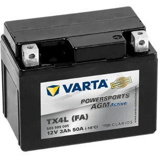 Akumulator VARTA 12V 3Ah 50A 503909005A512  w 24 h. Do 100 dni na zwrot. 100 tys. Klientów. - Akumulatory samochodowe - miniaturka - grafika 1