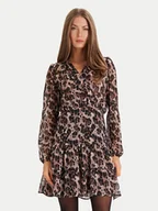 Sukienki - Morgan Sukienka codzienna 252-RLEOL.F Brązowy Regular Fit - miniaturka - grafika 1