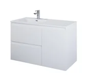 Szafki łazienkowe - Elita 168152 SZAFKA podumywalkowa SPLIT 100 2S P CARGO WHITE MATT PDW - miniaturka - grafika 1