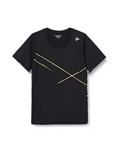 Koszulki i topy damskie - Dunlop Sports Damska koszulka tenisowa, czarny, S - grafika 1