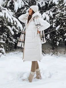 Kamizelka damska pikowana NOELIA biała Dstreet TY3133-XL - Kamizelki damskie - miniaturka - grafika 1