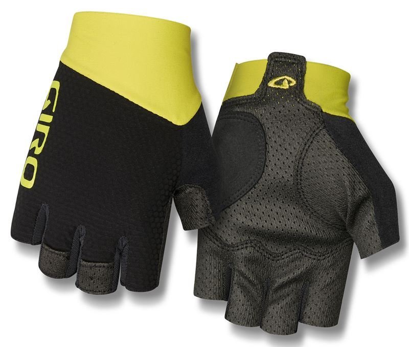 Giro, Rękawiczki kolarskie męskie, Zero Cs citron green, żółty, rozmiar M
