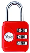 Plecaki - Yale YP1/28/121/1R Kłódka Podróżna z Zamkiem Szyfrowym Czerwona (28mm), Zabezpieczenie Plecaków, Bagażów - miniaturka - grafika 1
