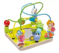 Zabawki interaktywne dla dzieci - joueco DREWNIANY LABIRYNT LOGICZNY Z LUSTERKIEM 80080 - miniaturka - grafika 1