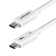 Kable komputerowe i do monitorów - StarTech TBLT5MM1M240WWH kabel Thunderbolt 1 m 120 Gbit/s Biały - miniaturka - grafika 1