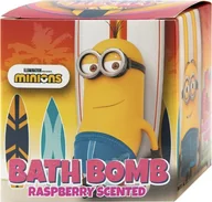 Kosmetyki kąpielowe dla dzieci - Kula do kąpieli Minionki, malinowa EP Line Sparkling Bath Bomb Minions Magic Bath (165 g) - miniaturka - grafika 1