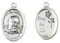 MEDALIK Święty Ojciec PIO - 2,2cm - Biżuteria religijna - miniaturka - grafika 1