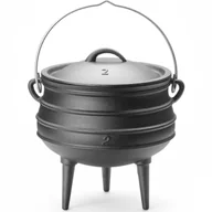 Kociołki - Hendi Kociołek żeliwny garnek myśliwski nad ognisko do zup gulaszy śr. 245 x 280 mm 6 l - miniaturka - grafika 1