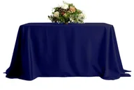 Obrusy i serwetki - obrus stół 230x230cm wesele bankiet klasyczny obrus GRANATOWY stół 230x230cm - miniaturka - grafika 1