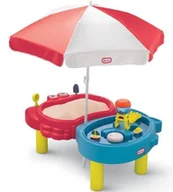 Zabawki i gry sportowe - LITTLE TIKES WODNY STÓŁ OGRODOWY, PIASKOWNICA Z PARASOLEM 2+ - miniaturka - grafika 1