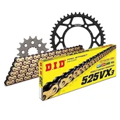 Części motocyklowe - Zestaw łańcuchów DID stal 525VX3 / 114 bez końca do Yamaha MT-10 A SP 1000 ccm rok prod. 2016-2020 - miniaturka - grafika 1