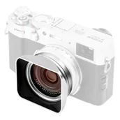 Filtry fotograficzne - NISI Zestaw osłona obiektywu, filtr UV i zaślepka do Fujifilm X100 srebrny - miniaturka - grafika 1