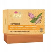 Mydła - SATTVA_Organiczne mydło wytwarzane na zimno Kurkuma 100g - miniaturka - grafika 1