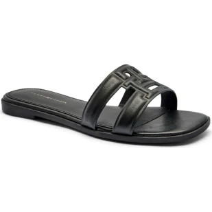 Tommy Hilfiger Skórzane klapki - Klapki i japonki damskie - miniaturka - grafika 1