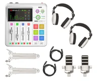 Mikrofony komputerowe - Rode Podcaster Bundle Biały - miniaturka - grafika 1