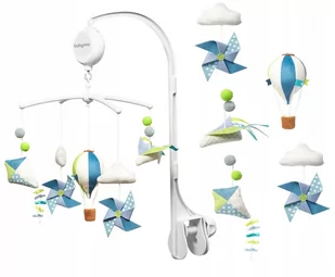 babyono Elektroniczna karuzela niemowlęca 5O42C4 5O42C4 SAM  ONE SIZE - Projektory dla dzieci - miniaturka - grafika 1