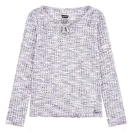 Koszulki i topy damskie - Levi's Dziewczęca koszulka Lvg Space Dye Ls Knit Top 3ej164, Fioletowy różowy, 24 miesi?cy - miniaturka - grafika 1