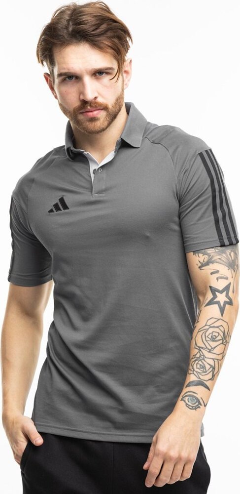 Koszulka męska adidas Tiro 23 Competition Polo szara HU1344 2XL