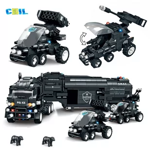 Klocki Konstrukcyjne Kompatybilne Dla Dzieci Policja Swat 1413El.Coil - Klocki - miniaturka - grafika 1