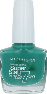 Maybelline Maybelline, Super Stay 7 Days, Nail Polish, Nr. 605, Hyper Jade, 10 ml For Women - Lakiery do paznokci - miniaturka - grafika 1