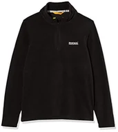 Bluzy dla chłopców - Regatta Fleece II Hot Shot kurtka dziecięca - czarny/czarny RKA148 826C11 - miniaturka - grafika 1