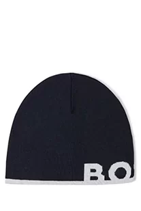 BOSS Czapka męska Acro_Beanie, Dark Blue402., jeden rozmiar - Czapki męskie - miniaturka - grafika 1