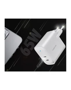Logilink Adapter do gniazdka USB 65 W z technologią GaN azotyn aluminium z ochroną przed przepięciem, zwarciem i przegrzaniem - Ładowarki do telefonów - miniaturka - grafika 1