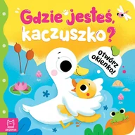 Książki edukacyjne - Otwórz okienko! Gdzie jesteś, kaczuszko? - Anna Podgórska - książka - miniaturka - grafika 1