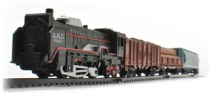 Kolejka rail king Parowóz + 3 Wagony - Pociągi dla dzieci - miniaturka - grafika 10